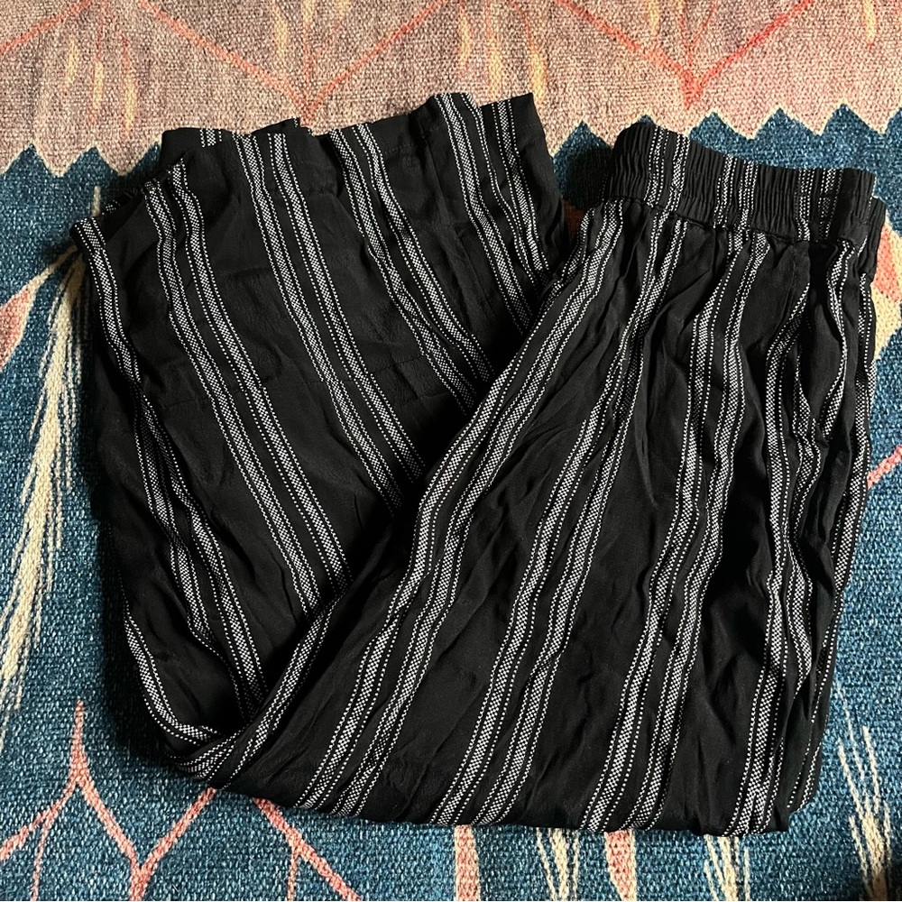 Urban Outfitters Silence + Noise Pinstripe Wide Leg Crop Pants